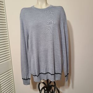 Alfani merino wool blend gray sweater L